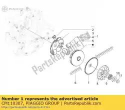 Tutaj możesz zamówić zespó? Pó? Ko? A pasowego ... Jazdy od Piaggio Group , z numerem części CM110307: