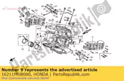 Tutaj możesz zamówić izolator, ga? Nik od Honda , z numerem części 16211MG8000: