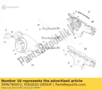 59967800F2, Piaggio Group, Lewa pokrywa pompy     , Nowy