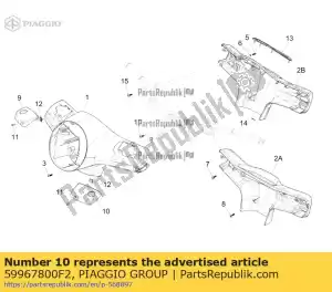 Piaggio Group 59967800F2 lewa pokrywa pompy - Dół