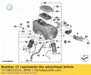 bmw 11738523315 condotto dell'aria, a sinistra - Il fondo