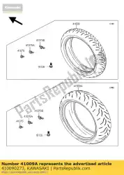 Aqui você pode pedir o pneu, rr, 190 / 55zr17 (75w), zx100 em Kawasaki , com o número da peça 410090273: