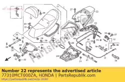 spoiler, rr. * nh471m * van Honda, met onderdeel nummer 77310MCT000ZA, bestel je hier online: