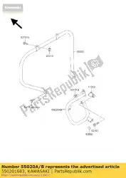 Qui puoi ordinare guard, rr, lh vn1500-g2 da Kawasaki , con numero parte 550201683: