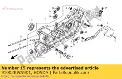 Here you can order the bearing, radial ball, 620 from Honda, with part number 91002KWN901: