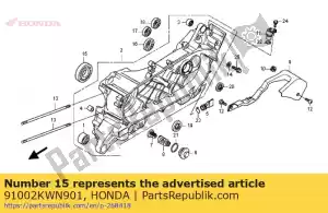 Honda 91002KWN901 roulement, bille radiale, 620 - La partie au fond