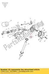 Here you can order the seal fuel level sender e25 from Triumph, with part number T2401225: