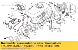 Qui puoi ordinare set serbatoio, carburante (wl) * tipo4 * (tipo4) da Honda , con numero parte 17500MY5610ZD: