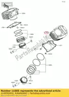 110050062, Kawasaki, motor de cilindro, rr vn900b6f kawasaki  vn vulcan 900 2006 2007 2008 2009 2010 2011 2012 2013 2014 2015 2016 2017 2018 2019, Novo