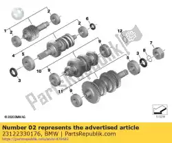 Ici, vous pouvez commander le roulement à billes rainuré - 20x47x14 auprès de BMW , avec le numéro de pièce 23122330176: