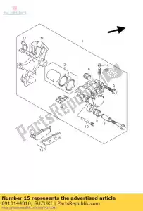 suzuki 6910144810 plaquettes de frein - La partie au fond