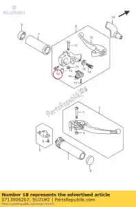 suzuki 0713006207 tornillo - Lado inferior