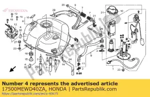 Honda 17500MEWD40ZA juego de tanque, combustible * nha49m * - Lado inferior