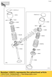 Aquí puede pedir cuña-tappet, 2. 95t z1000-j1 de Kawasaki , con el número de pieza 12037020: