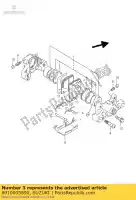 6910005890, Suzuki, Jeu de plaquettes, frein suzuki tl  r s tl1000r 1000 , Nouveau