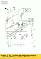 270081164, Kawasaki, sleutelslot, blanco kdx125-a2 kawasaki kdx 125 250 1991 1992, Nieuw