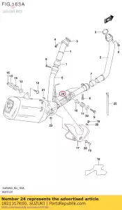 suzuki 1821317K00 czujnik tlenu, - Dół