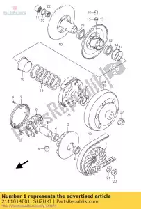 suzuki 2111014F01 unidade fixa de rosto - Lado inferior