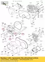 120CC0640, Kawasaki, casquillo de perno, 6x40 vn1700c9f kawasaki  vn vulcan w 800 900 1700 2009 2010 2011 2012 2013 2014 2015 2016 2017 2018 2019 2020 2021, Nuevo