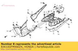 Aquí puede pedir cubierta, l fl * r264c * de Honda , con el número de pieza 83610GFM900ZK: