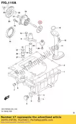 Here you can order the o-ring,oil pump from Suzuki, with part number 1649135F00: