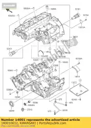 Aquí puede pedir cárter de Kawasaki , con el número de pieza 140010612: