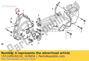 honda 15516MGSD30 orifice, 0.8mm - Bottom side