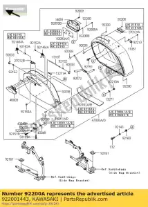 Kawasaki 922001443 washer - Bottom side