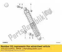 33532310492, BMW, fillister head screw bmw  1000 1100 1989 1990 1991 1992 1993 1994 1995 1996 1997, New