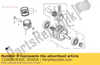 13380KCN300, Honda, pin comp., manivela honda clr xlr 125 1998 1999, Novo