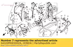 kappenset, l. Midden * nha1 van Honda, met onderdeel nummer 64320MGE000ZA, bestel je hier online: