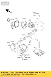 Here you can order the case-air filter from Kawasaki, with part number 110111421: