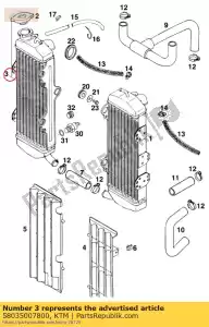 ktm 58035007800 radiateur r / s (45247) lc4'94 - La partie au fond