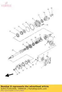 yamaha 5UH175301000 zestaw kó? z?batych - Dół