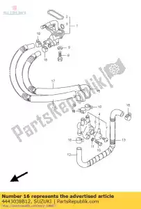 suzuki 4443038B12 tuyau, carburant, n ° 2 - La partie au fond