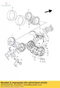 suzuki 3415231F30 hoes - Onderkant