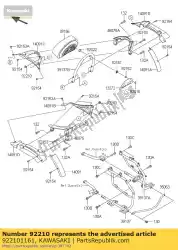 moer, dop, 8 mm vn1500-g1 van Kawasaki, met onderdeel nummer 922101161, bestel je hier online: