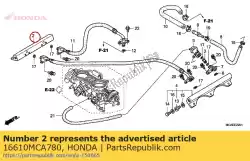 Aqui você pode pedir o comp. Tubo, r.combustível em Honda , com o número da peça 16610MCA780: