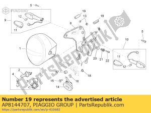 aprilia AP8144707 gasket - Bottom side