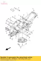 901051022100, Yamaha, bout, flens yamaha yfm 250 2008 2009 2010 2011 2012 2013, Nieuw