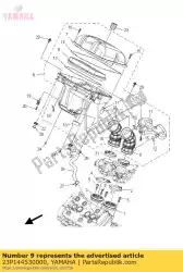 verbinding, luchtfilter 1 van Yamaha, met onderdeel nummer 23P144530000, bestel je hier online: