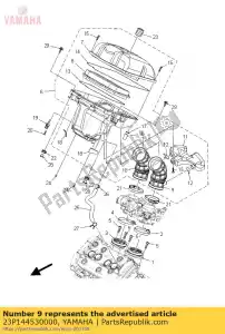 yamaha 23P144530000 verbinding, luchtfilter 1 - Onderkant