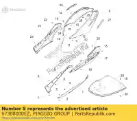 67308000EZ, Piaggio Group, proteção de spoiler rh     , Novo