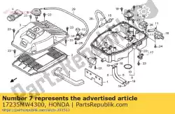 Aqui você pode pedir o guarda, caixa de ar / c em Honda , com o número da peça 17235MW4300: