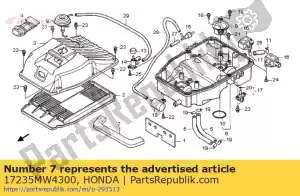 Honda 17235MW4300 guarda, caixa de ar / c - Lado inferior