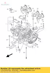 suzuki 1310342F00 pipe assy, ??aspirazione - Il fondo