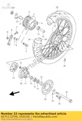 Here you can order the spacer,rr axle, from Suzuki, with part number 6475112F00: