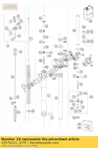 ktm 43570221 tubo interno d = 43 mm l = 585 mm - Lado inferior