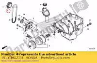 15131MGZJ01, Honda, pignone, comando pompa olio (22t) honda  cb cbr 500 2013 2017 2018 2019, Nuovo