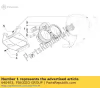 640463, Piaggio Group, meter combinatie piaggio carnaby 125 200 2007, Nieuw